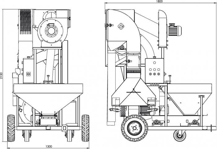 h1221 sorting machine technical drawing